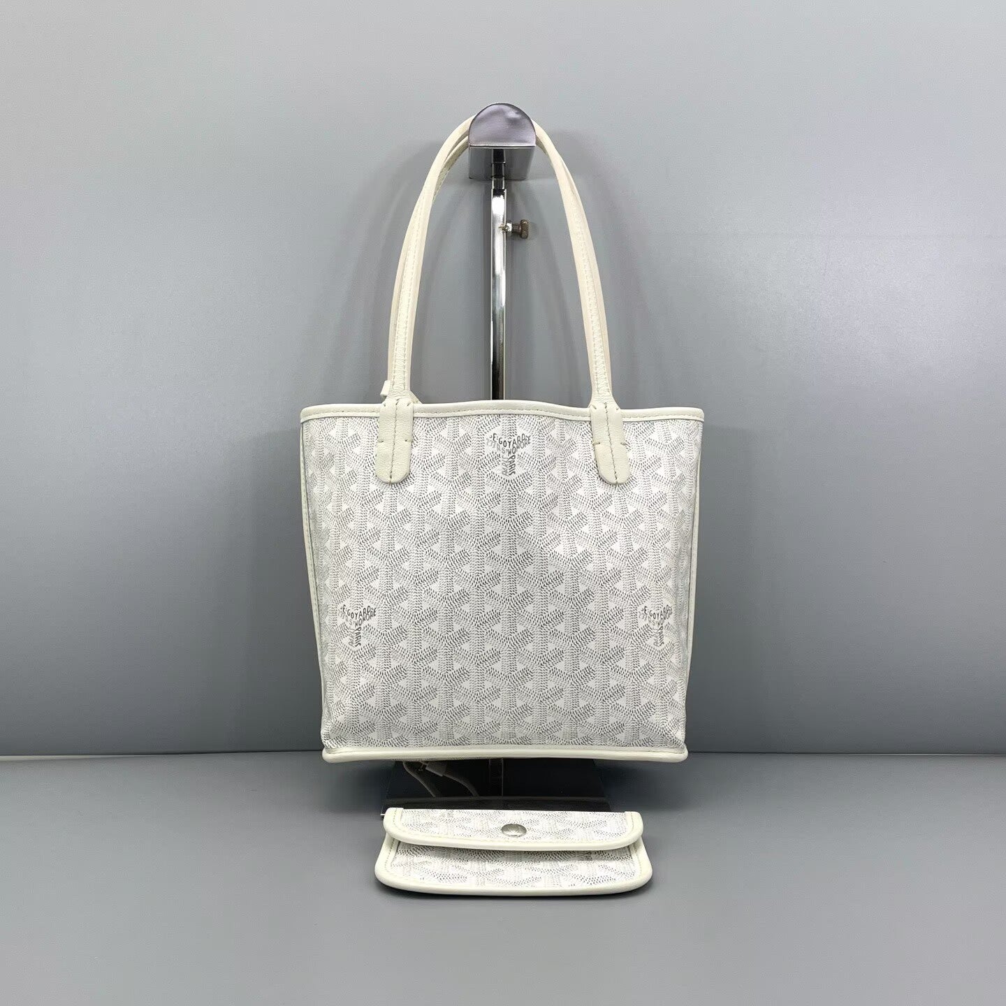 Goyard - Mini Tote - Goyardine canvas with leather trim - White - (mini)