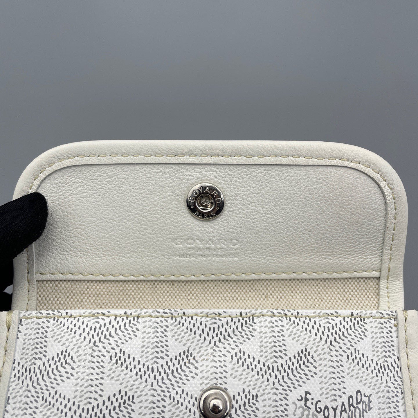 Goyard - Mini Tote - Goyardine canvas with leather trim - White - (mini)