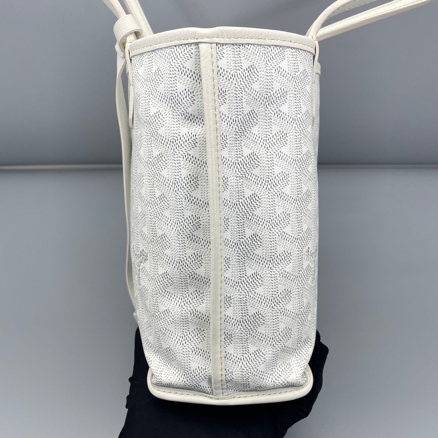 Goyard - Mini Tote - Goyardine canvas with leather trim - White - (mini)
