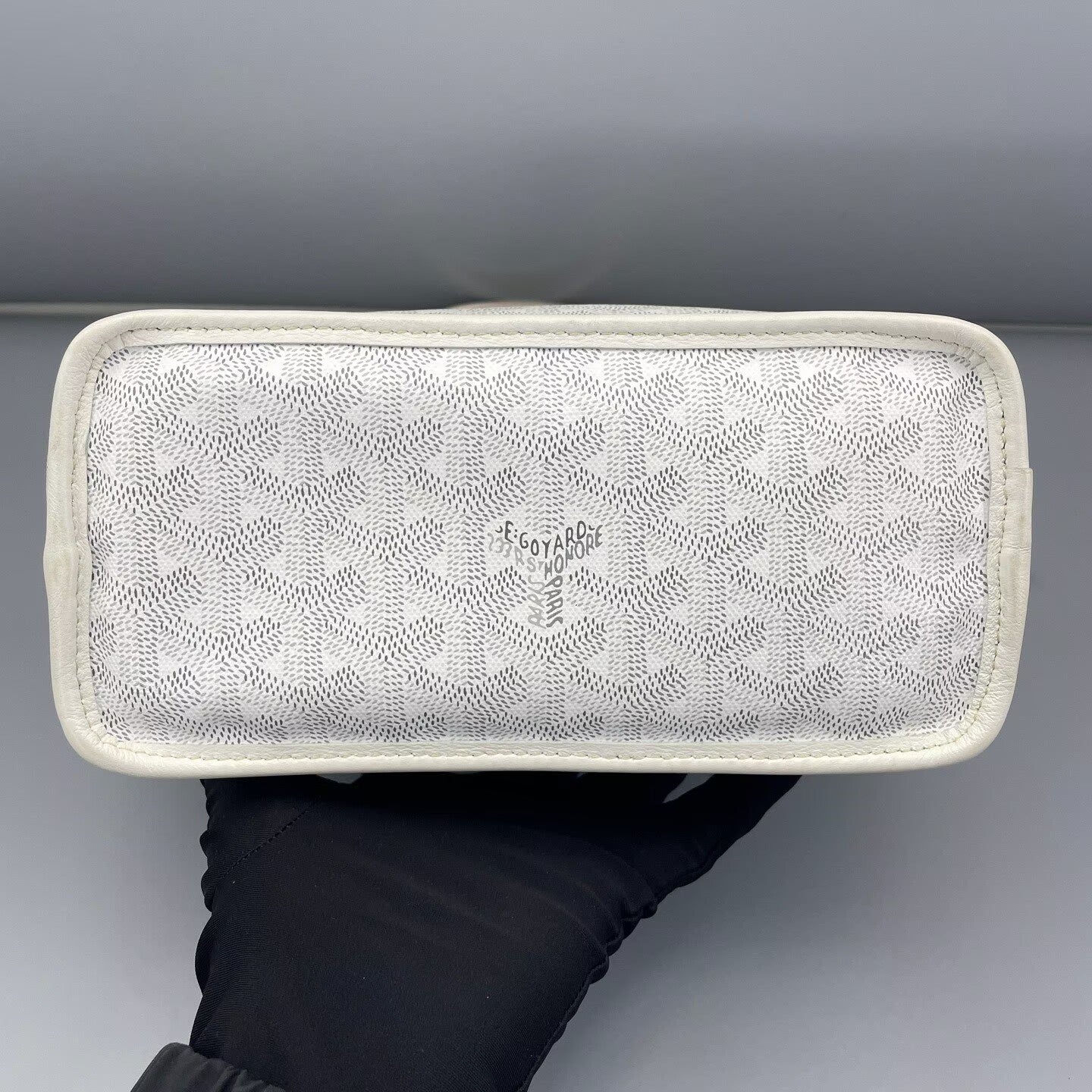 Goyard - Mini Tote - Goyardine canvas with leather trim - White - (mini)
