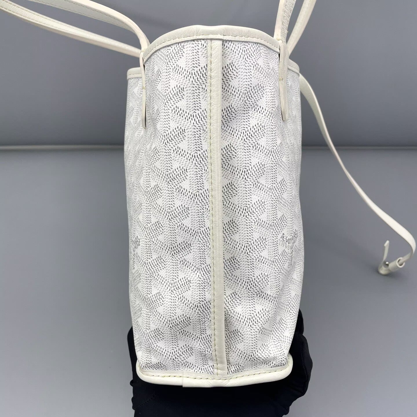 Goyard - Mini Tote - Goyardine canvas with leather trim - White - (mini)