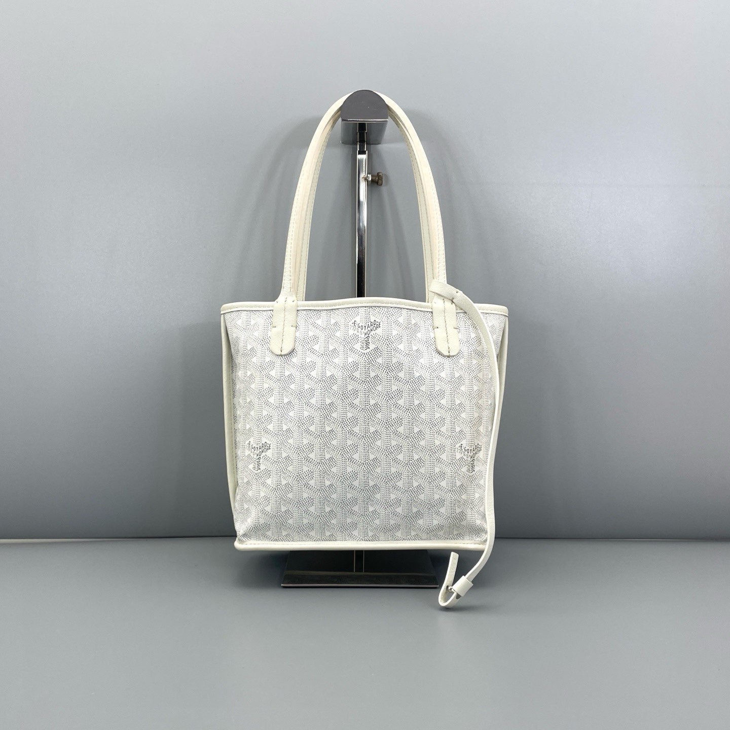Goyard - Mini Tote - Goyardine canvas with leather trim - White - (mini)