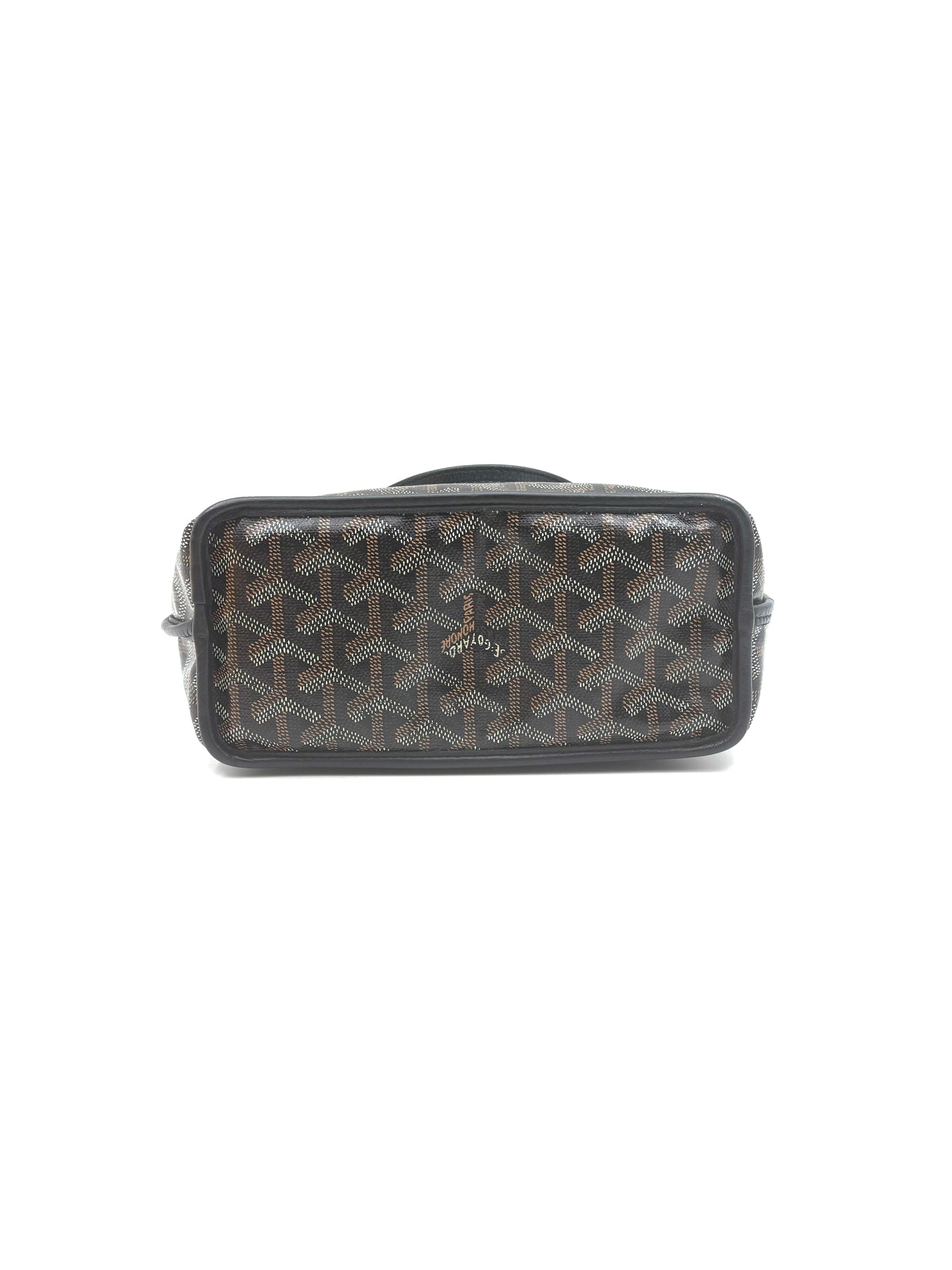 Goyard - Mini Tote with Pouch - Goyardine coated canvas with leather trim - Black - (mini)