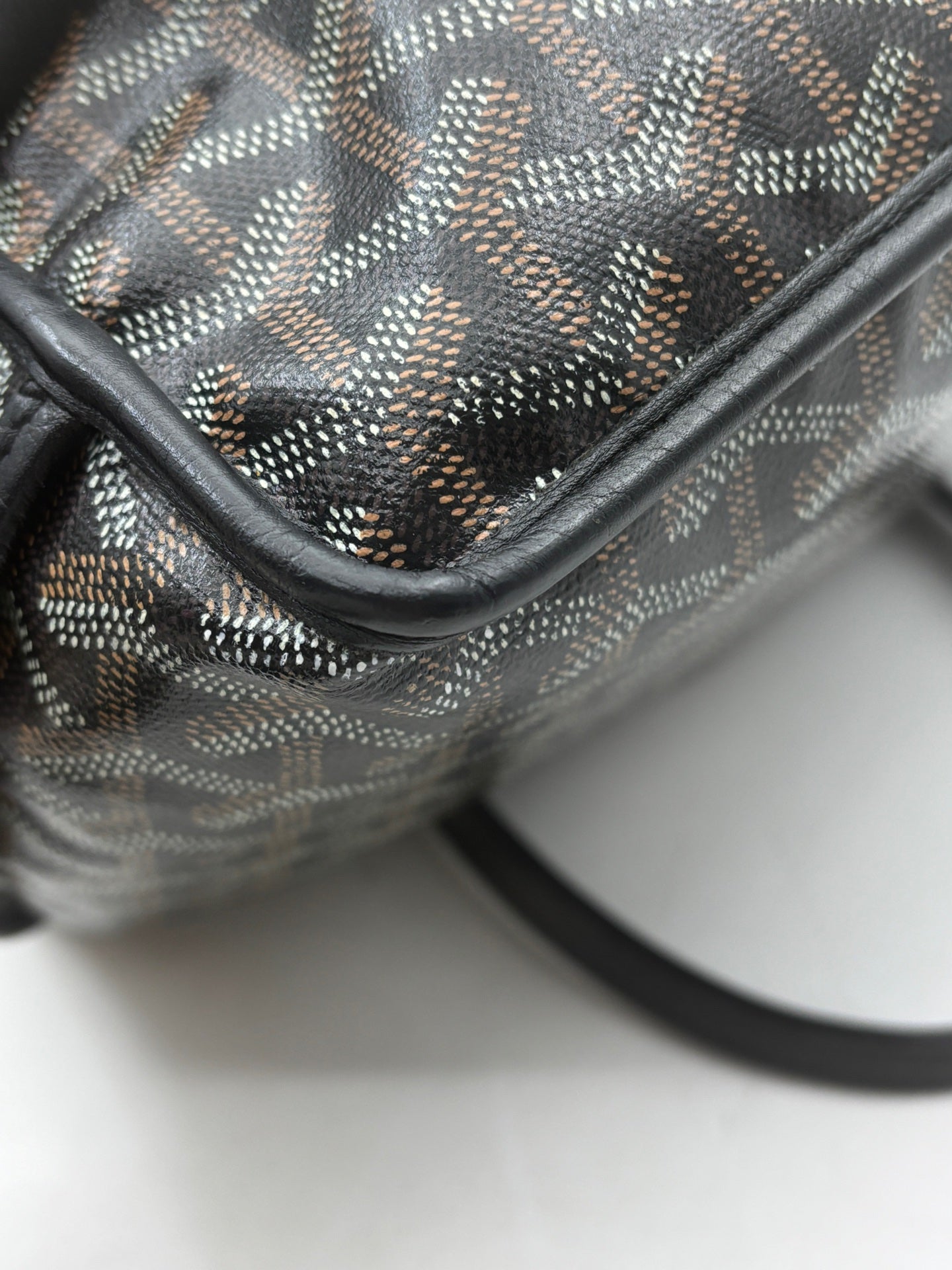 Goyard - Mini Tote with Pouch - Goyardine coated canvas with leather trim - Black - (mini)