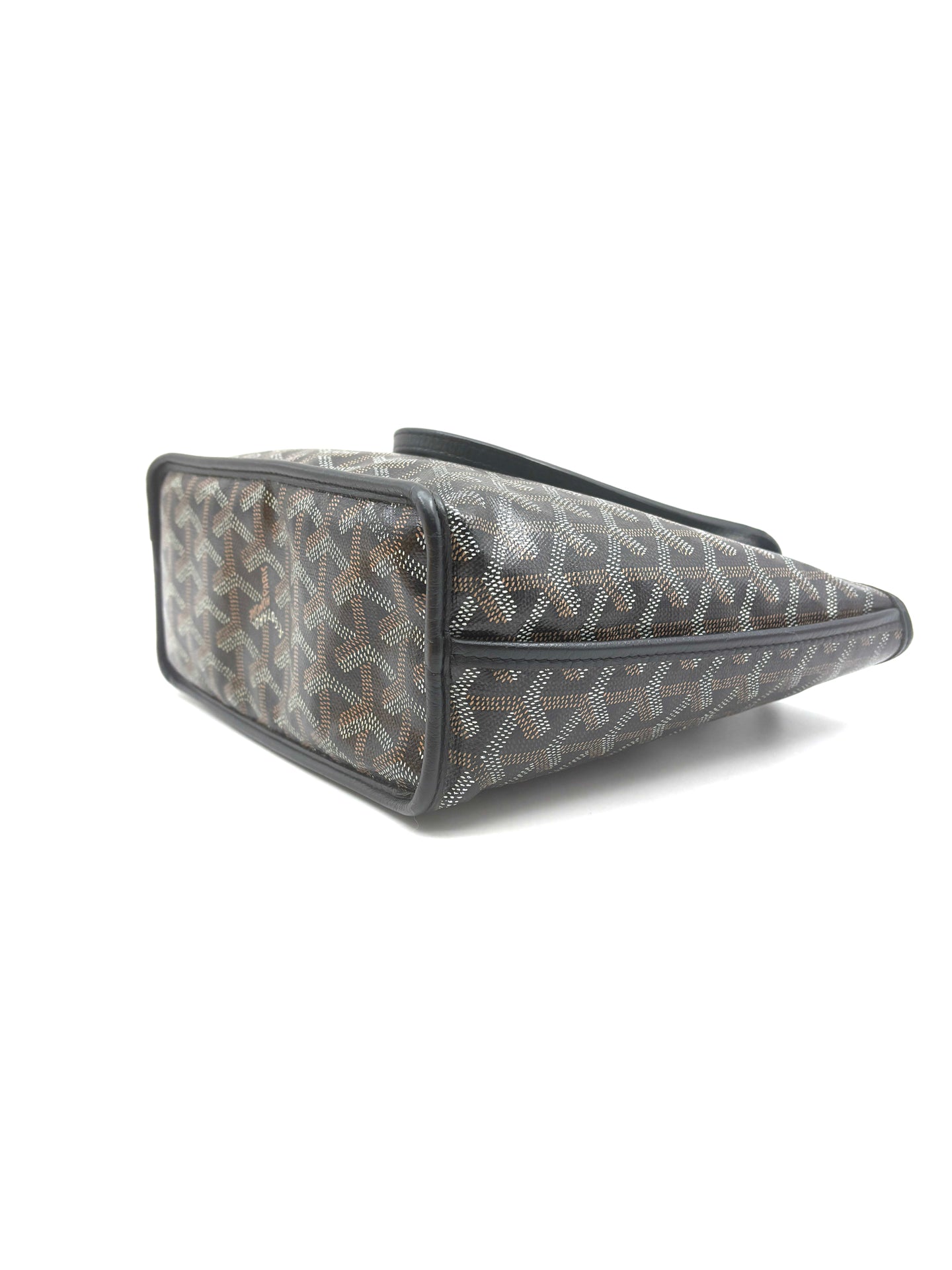 Goyard - Mini Tote with Pouch - Goyardine coated canvas with leather trim - Black - (mini)