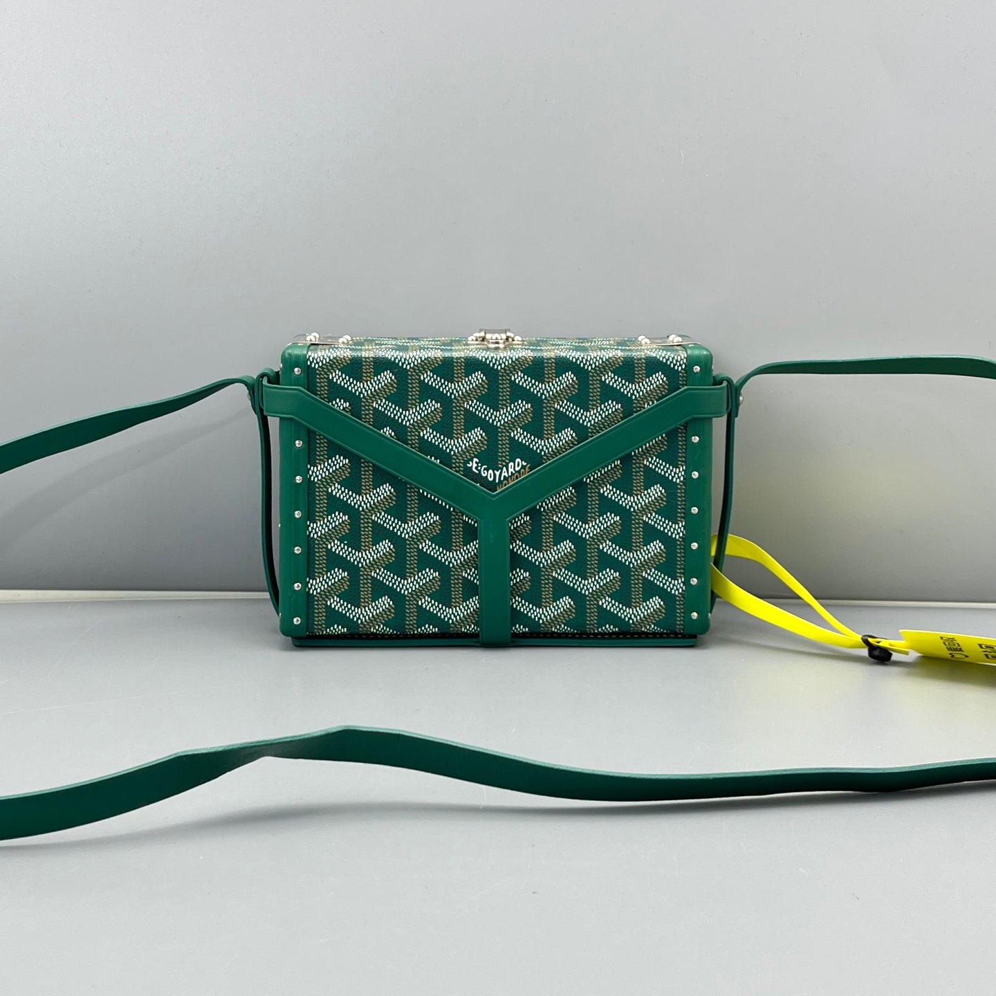 Goyard - Mini Trunk Bag - Goyardine coated canvas with leather trim - Green - (mini)