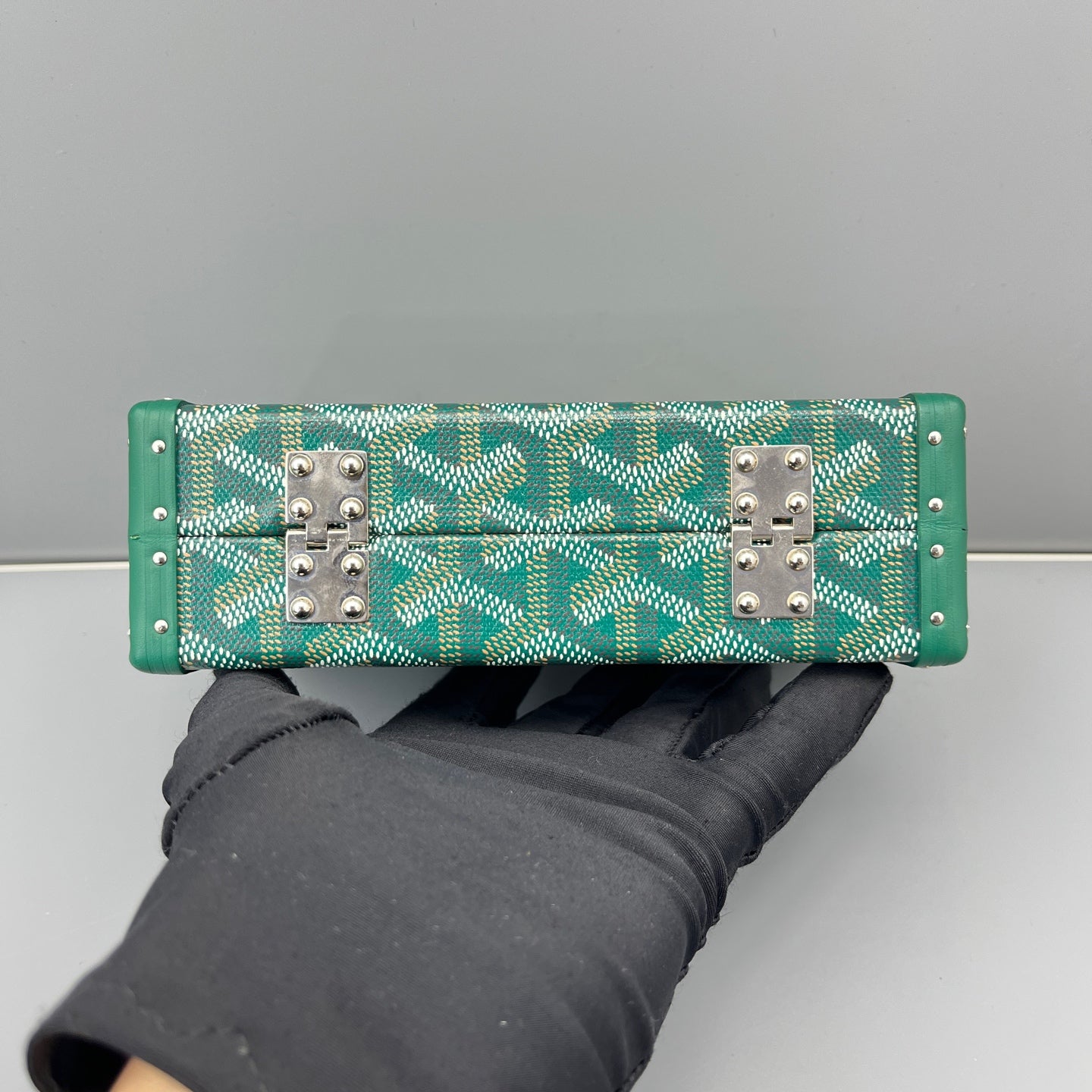 Goyard - Mini Trunk Bag - Goyardine coated canvas with leather trim - Green - (mini)