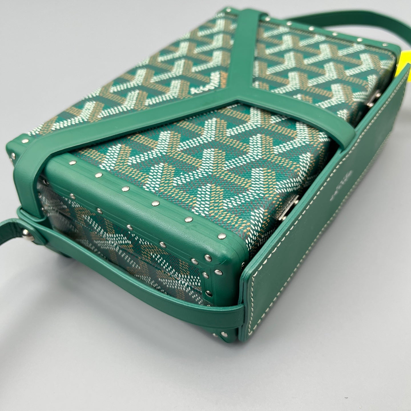 Goyard - Mini Trunk Bag - Goyardine coated canvas with leather trim - Green - (mini)