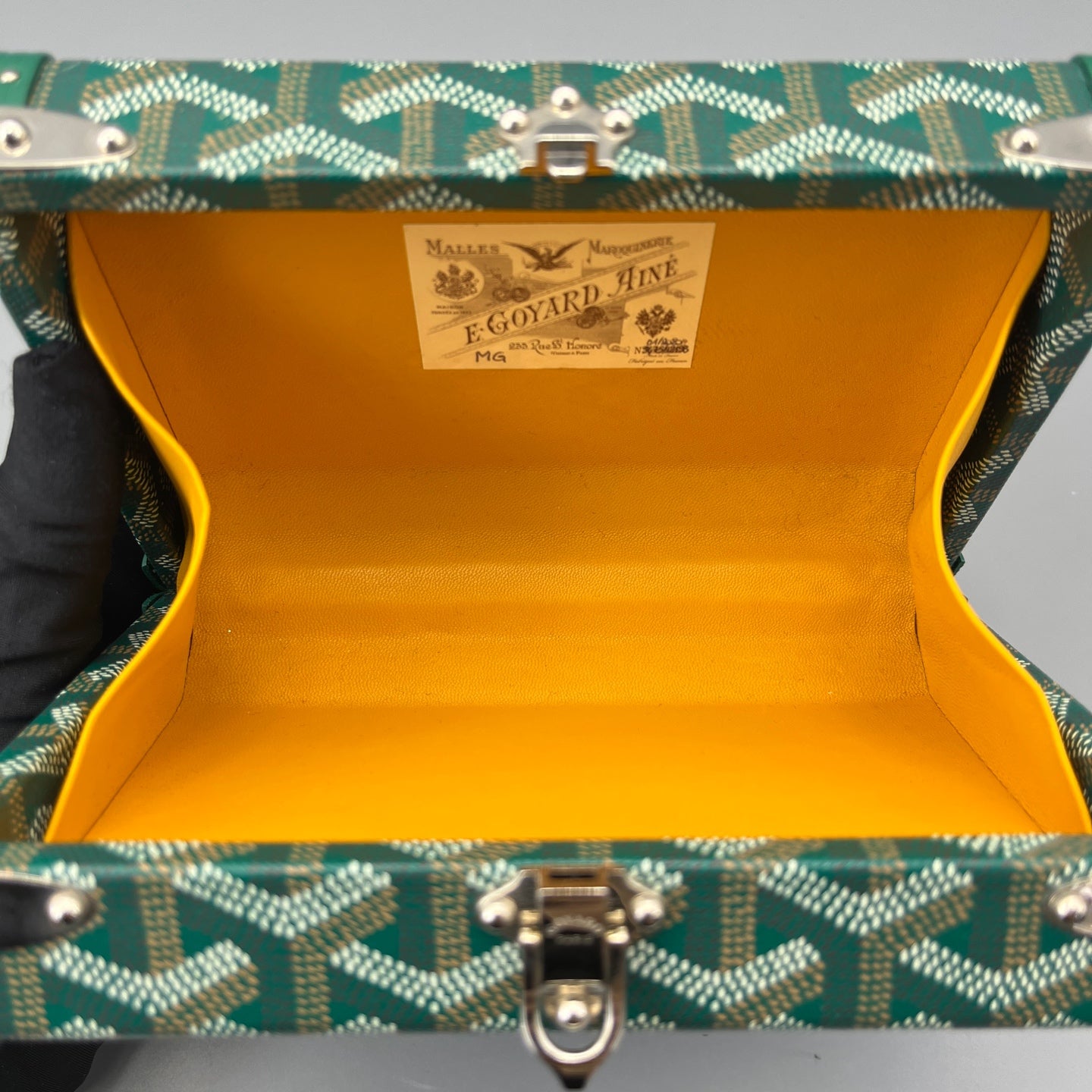 Goyard - Mini Trunk Bag - Goyardine coated canvas with leather trim - Green - (mini)