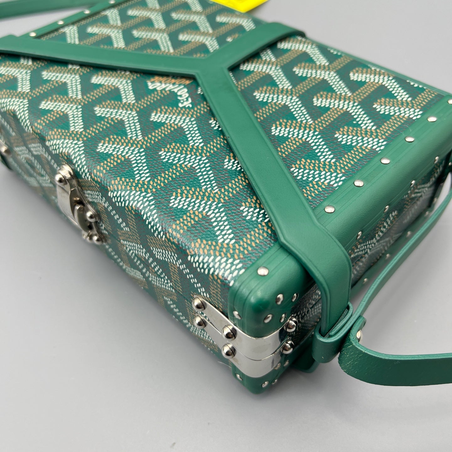 Goyard - Mini Trunk Bag - Goyardine coated canvas with leather trim - Green - (mini)