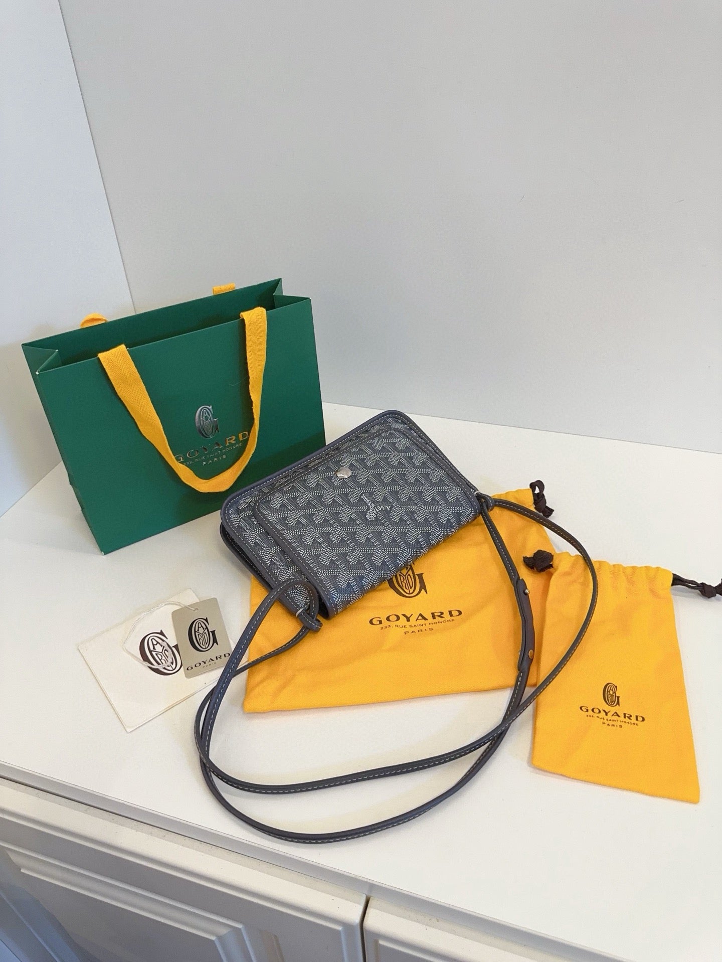 Goyard - Plumet WOC - Leather - Grey - (mini)