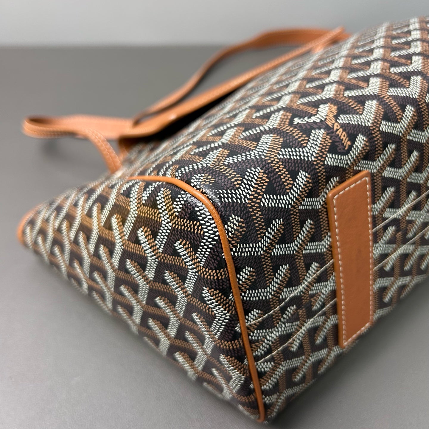 Goyard - Rouette - Goyardine canvas with leather trim - Brown - (large)