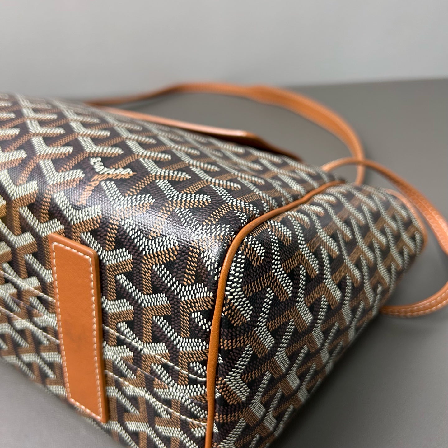 Goyard - Rouette - Goyardine canvas with leather trim - Brown - (large)