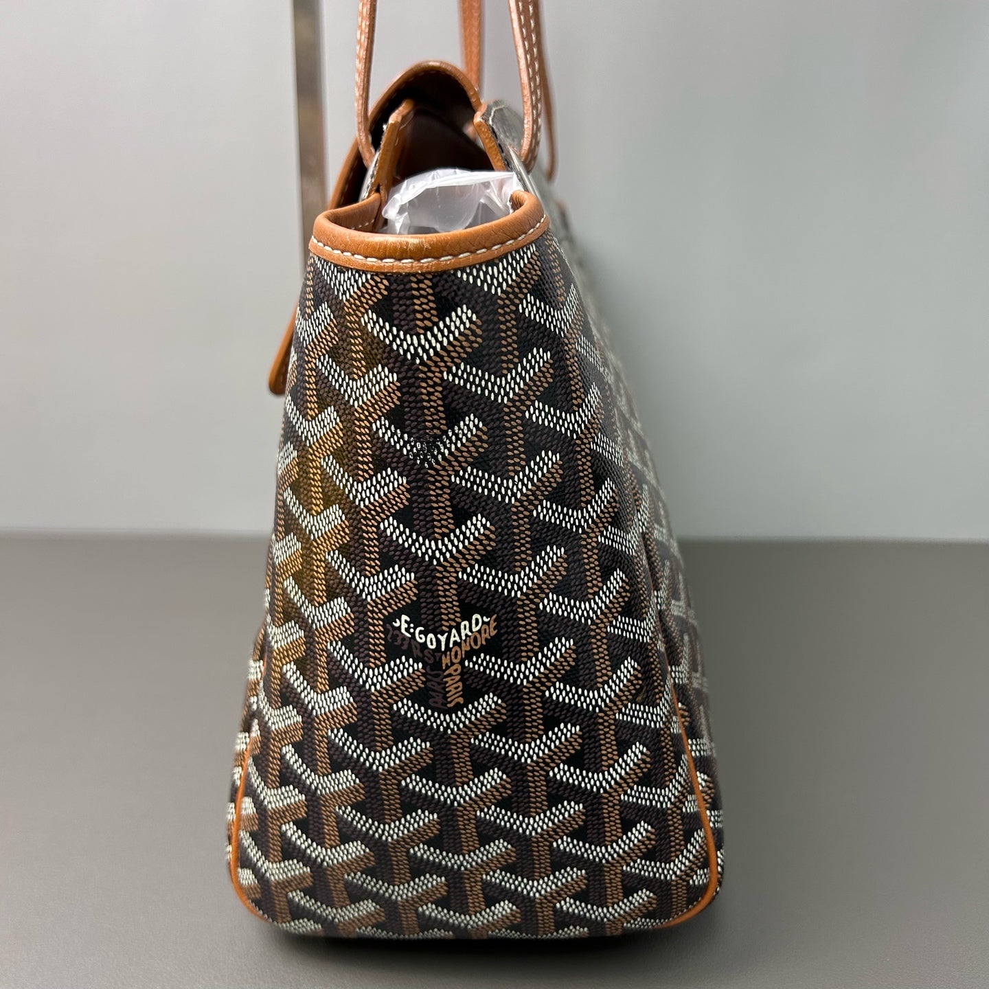 Goyard - Rouette - Goyardine canvas with leather trim - Brown - (large)