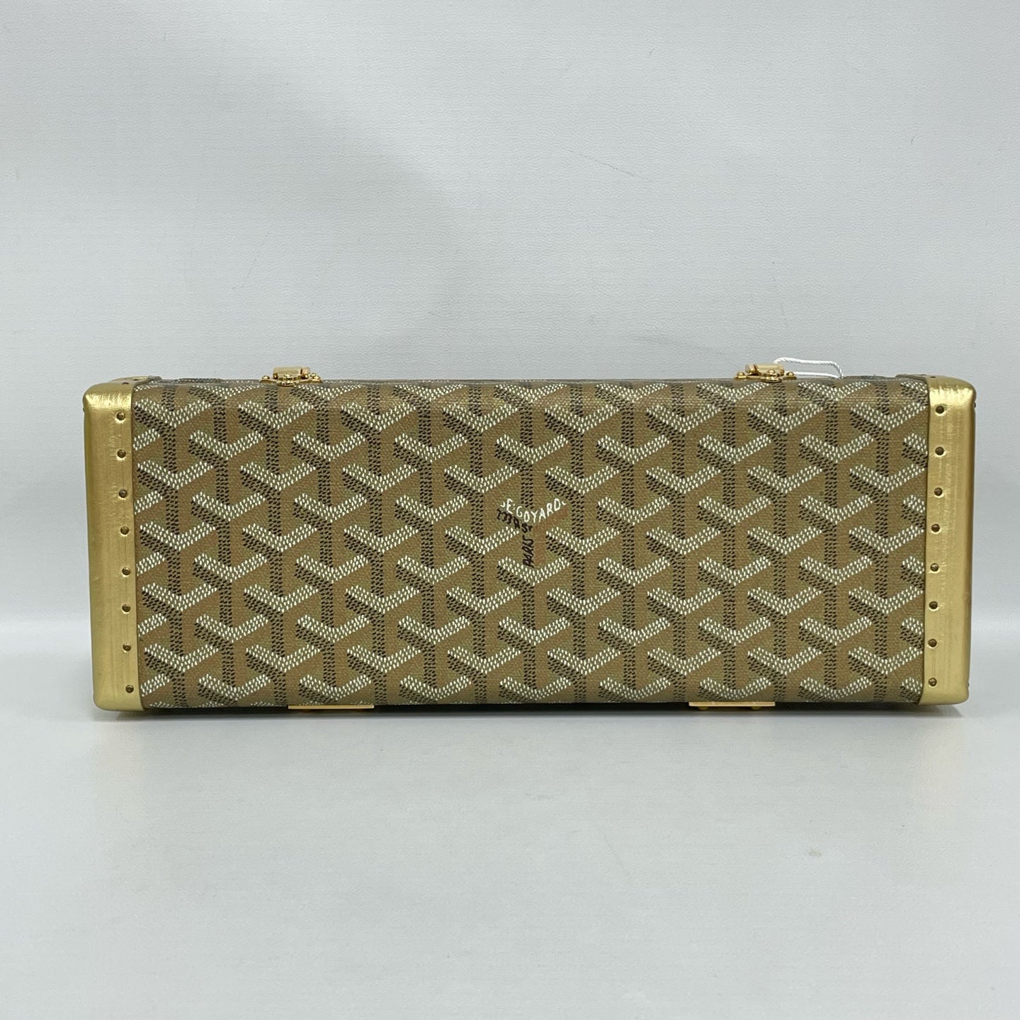 Goyard - Saint-Honoré - Goyardine canvas with leather and metal trim - Golden yellow with gold-tone hardware - (mini)