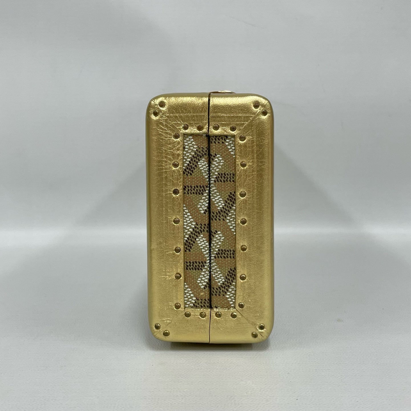 Goyard - Saint-Honoré - Goyardine canvas with leather and metal trim - Golden yellow with gold-tone hardware - (mini)