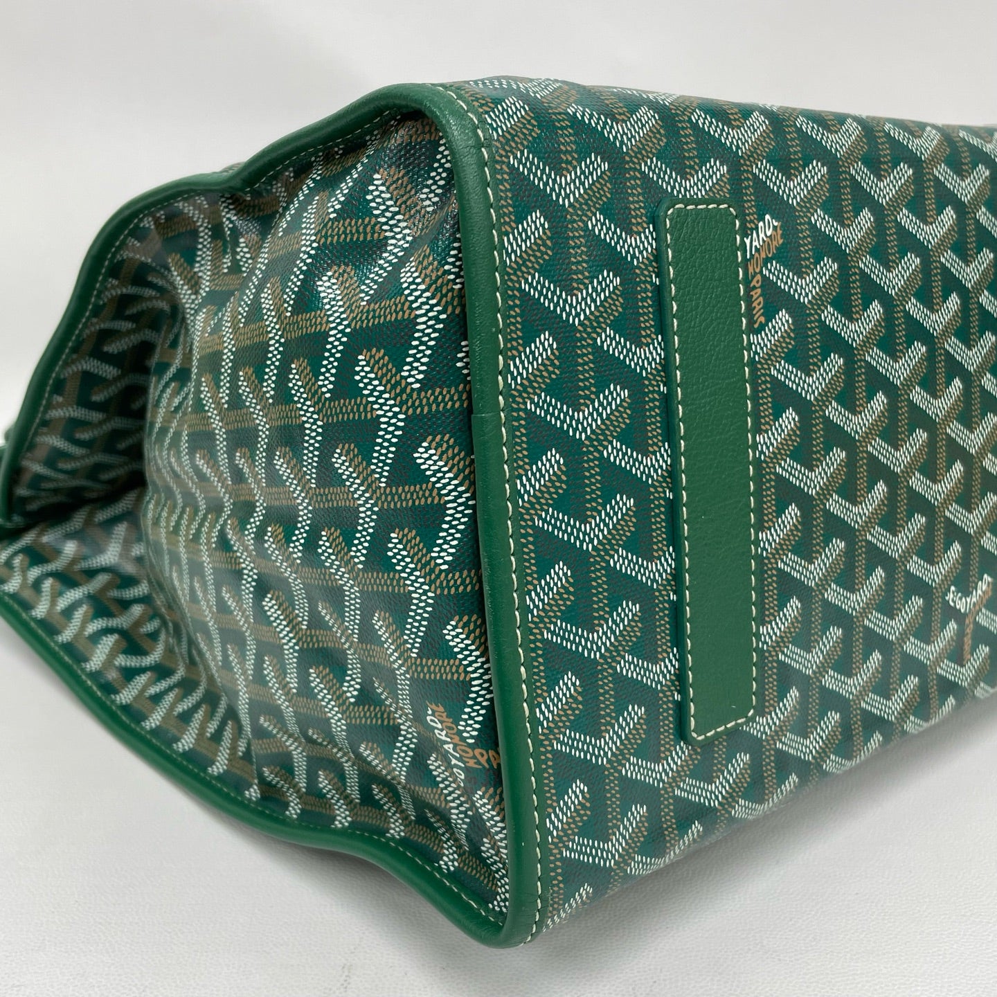 Goyard - Saint Leger - Goyardine canvas with leather trim - Green - (Large)