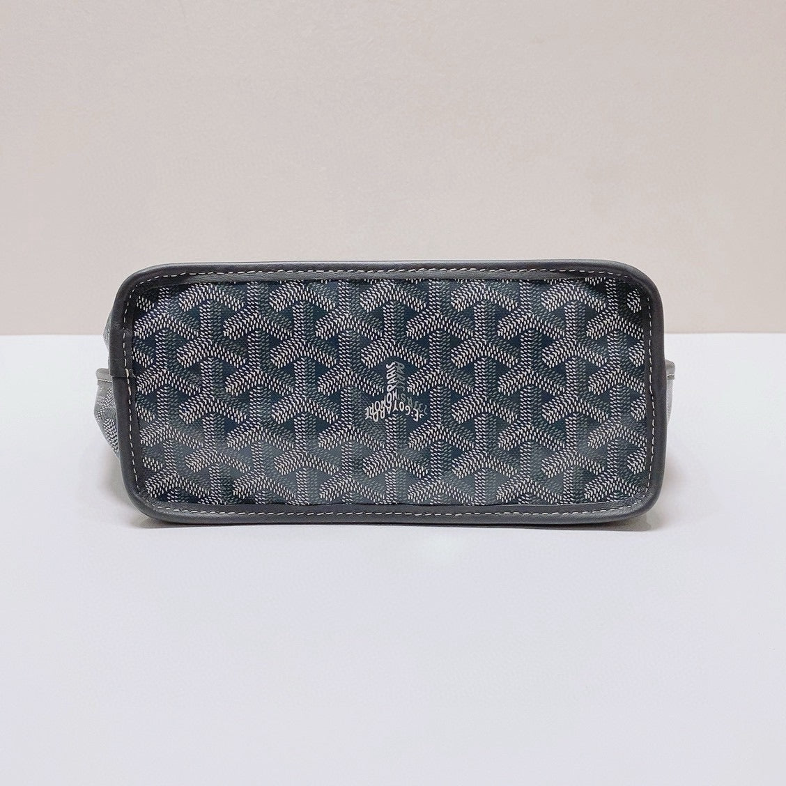 Goyard - Saint Louis Mini Tote with Pouch - Goyardine canvas with leather trim - Grey - (mini)