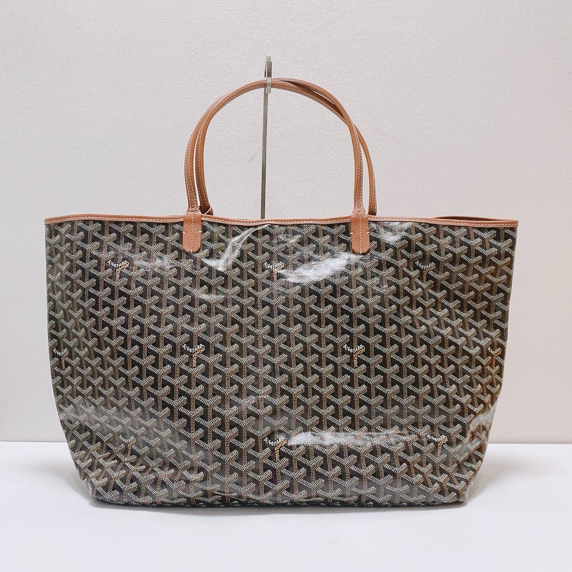 Goyard - Saint Louis Tote - Goyardine canvas and leather trim - Brown - (Large)