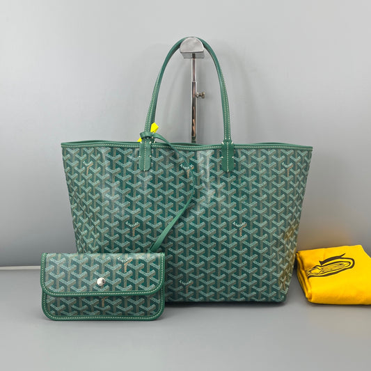 Goyard - St. Louis PM - Goyardine canvas and Leather trim - Green - (Medium)