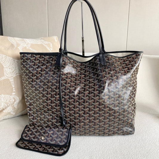 Goyard - St. Louis - Synthetic - Black - (large)