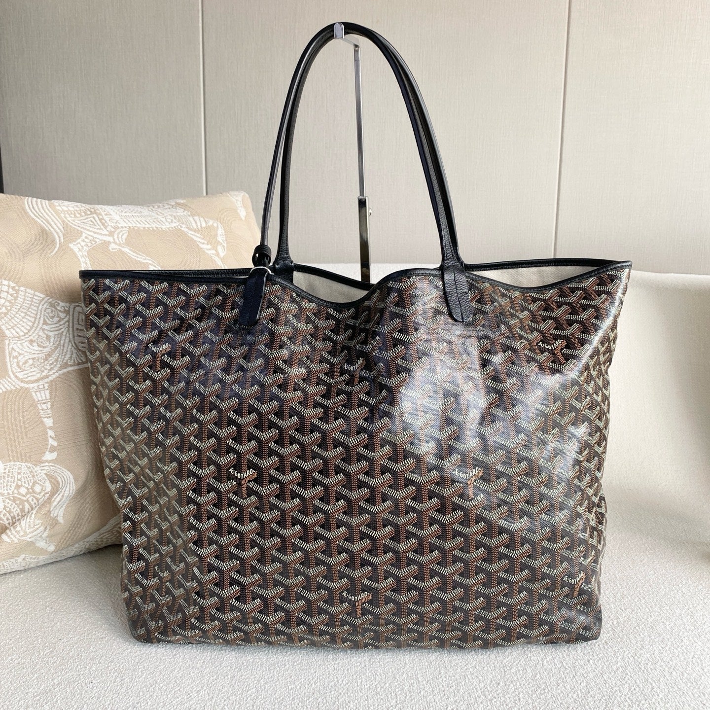 Goyard - St. Louis - Synthetic - Black - (large)