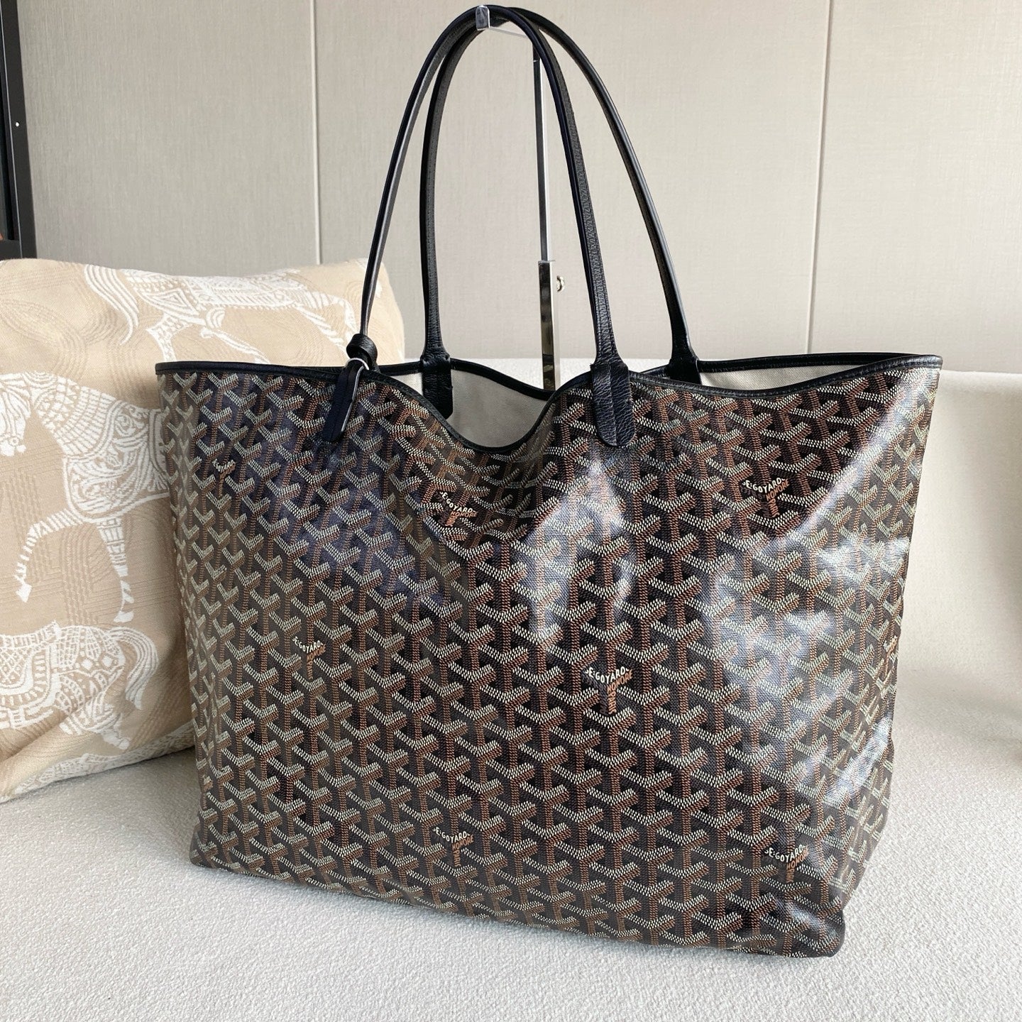 Goyard - St. Louis - Synthetic - Black - (large)
