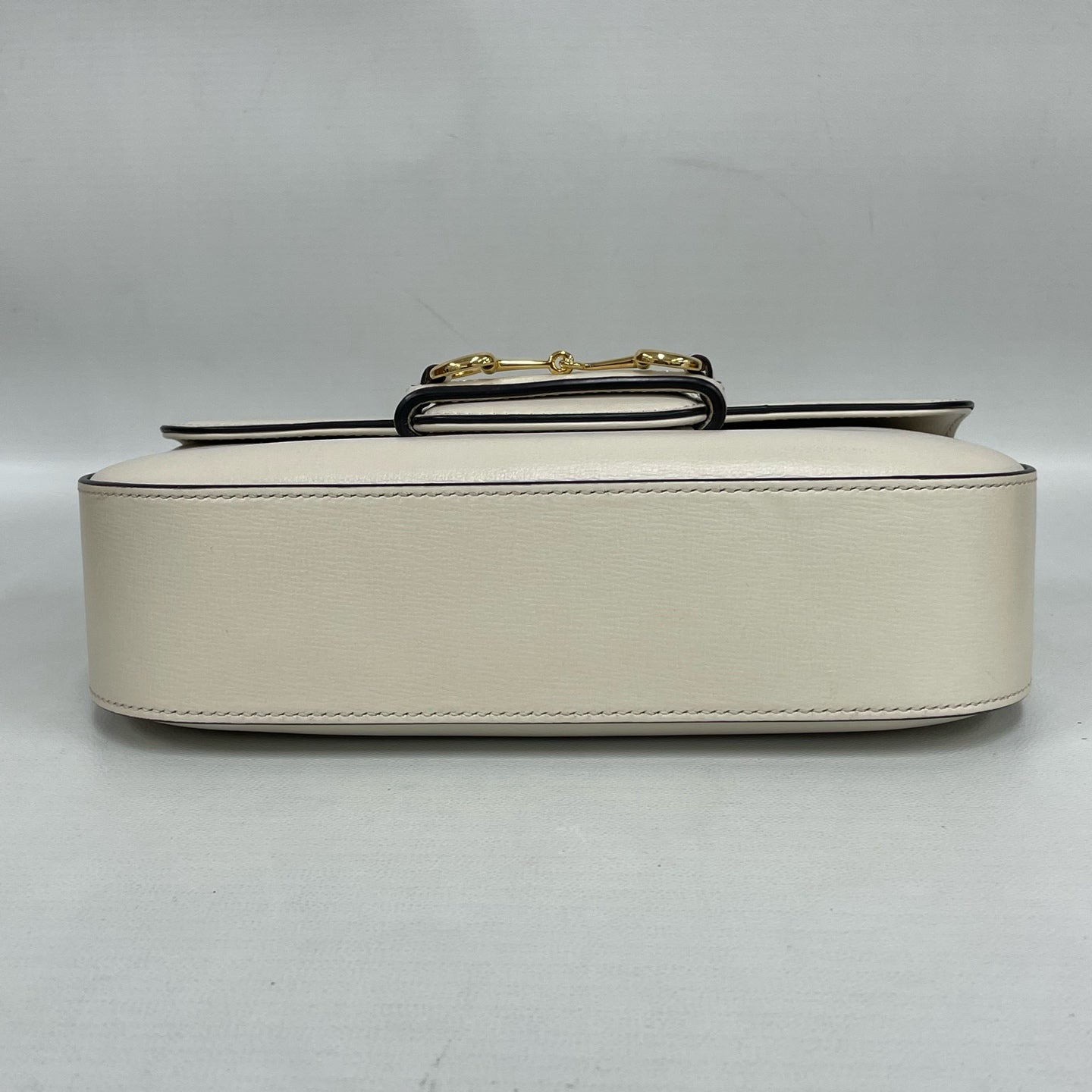 Gucci - 1955 Horsebit Baguette - Grained leather - White - (mini)