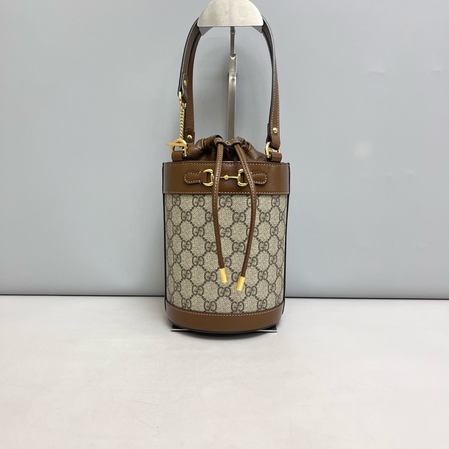 Gucci - 1955 Horsebit Bucket Bag - Leather - Brown - (mini)