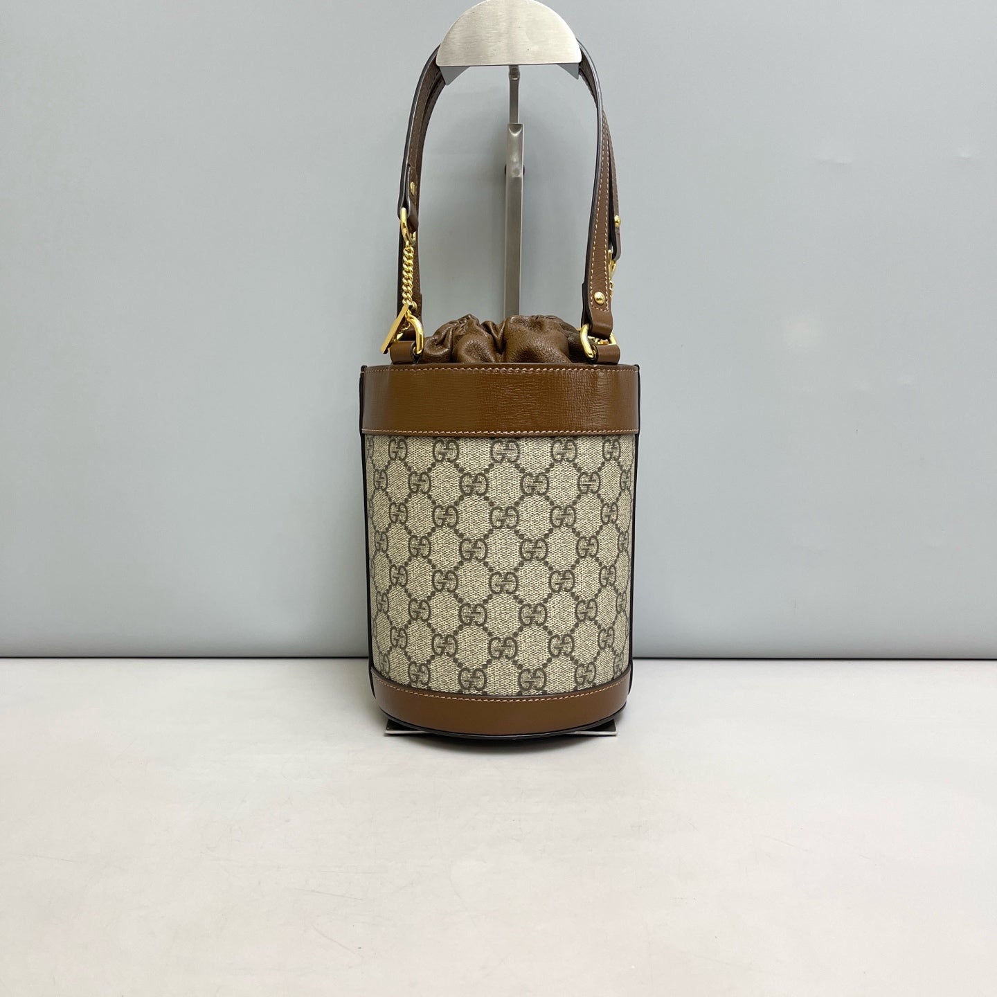Gucci - 1955 Horsebit Bucket Bag - Leather - Brown - (mini)