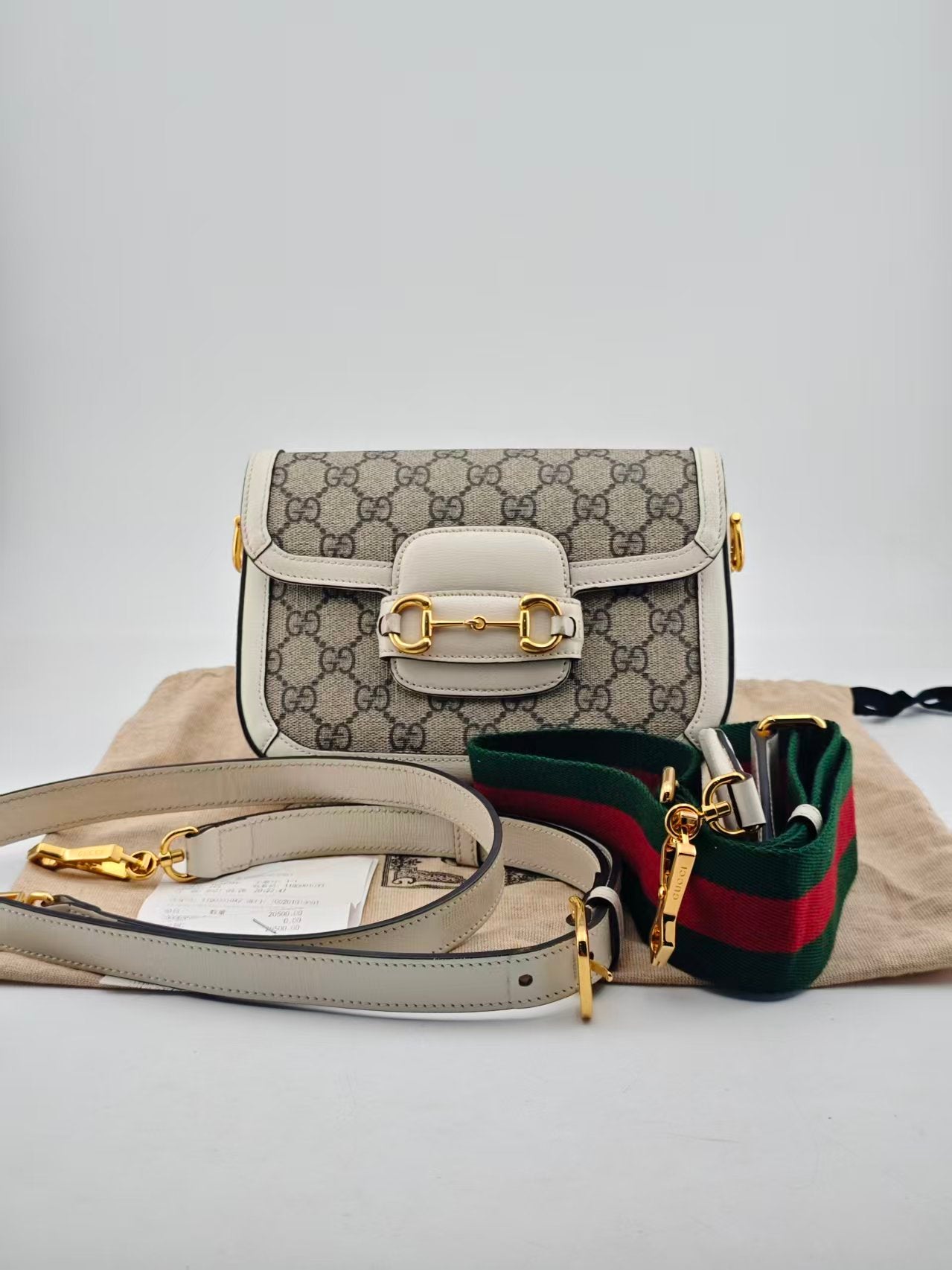 Gucci - 1955 Horsebit - Cloth - Beige - (small)
