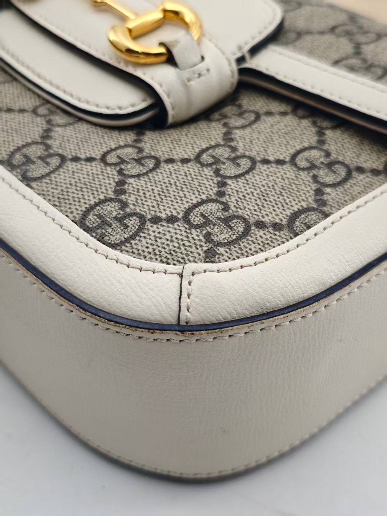 Gucci - 1955 Horsebit - Cloth - Beige - (small)