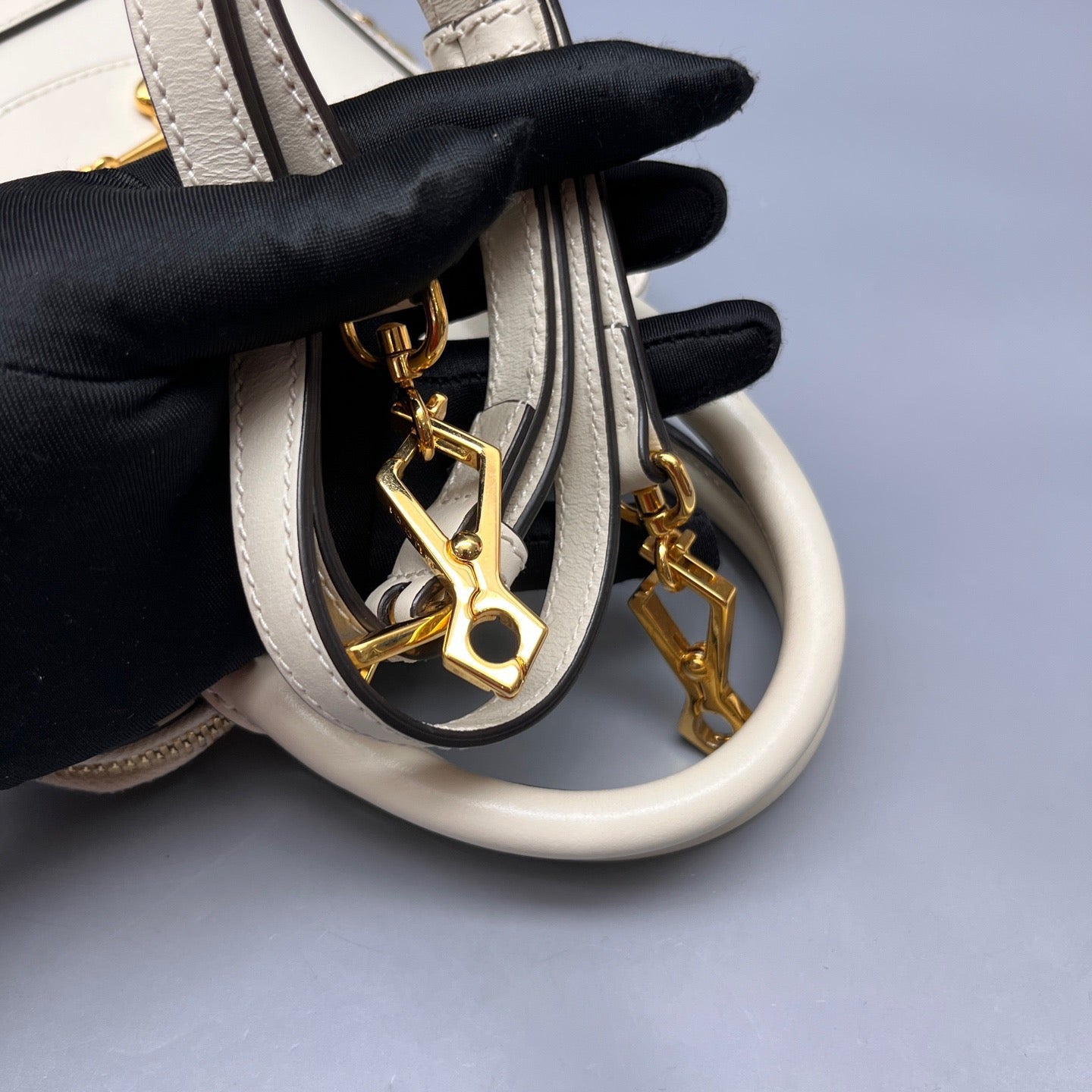 Gucci - 1955 Horsebit Dome Bag - Leather - White - (mini)