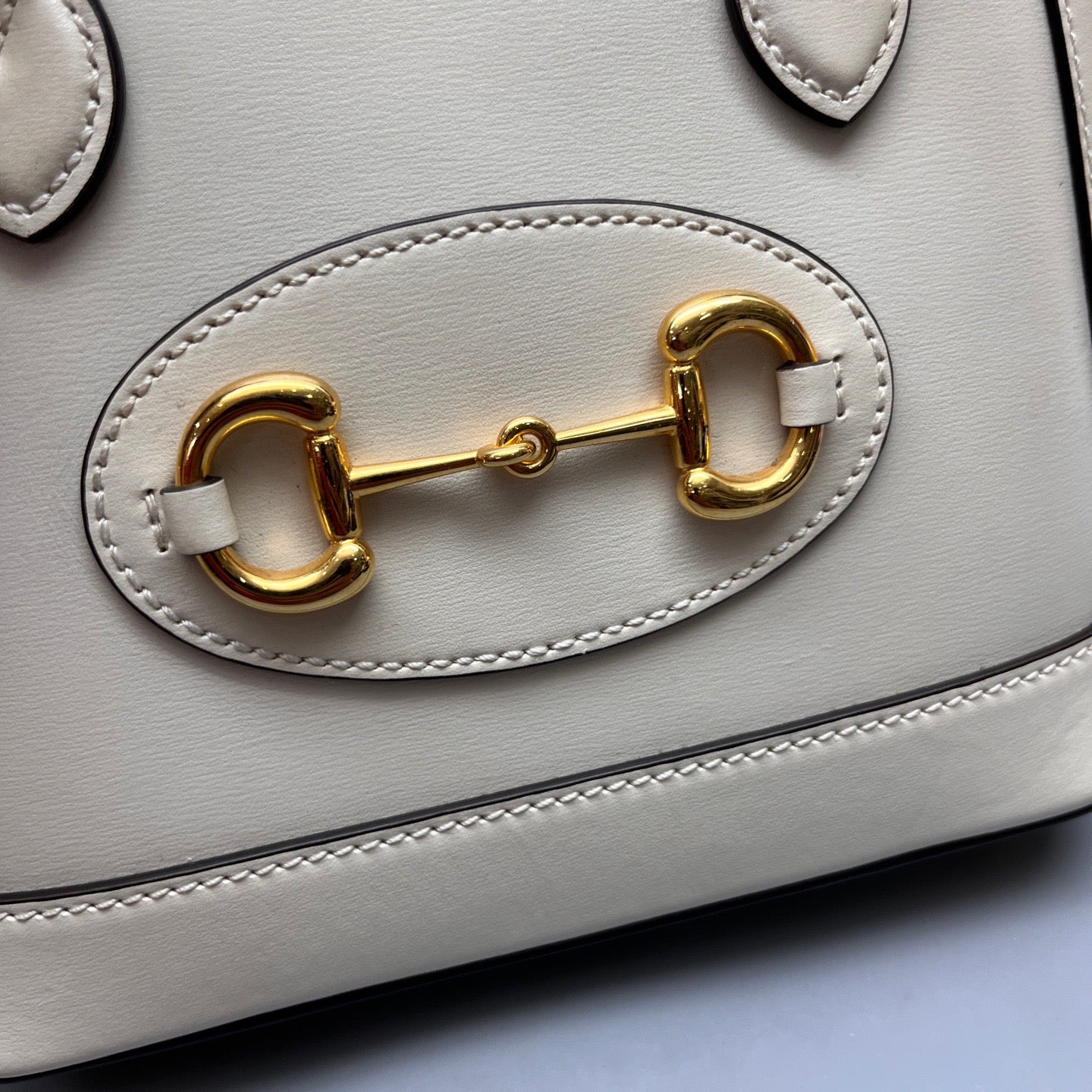 Gucci - 1955 Horsebit Dome Bag - Leather - White - (mini)