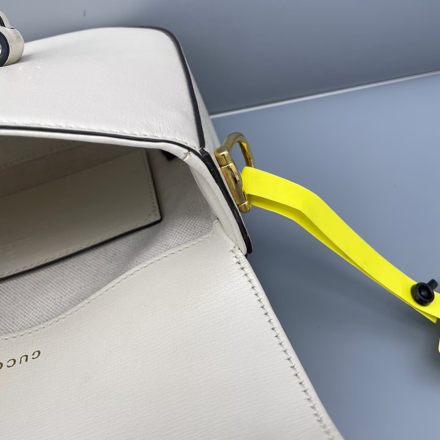 Gucci - 1955 Horsebit - Grained leather - White - (mini)