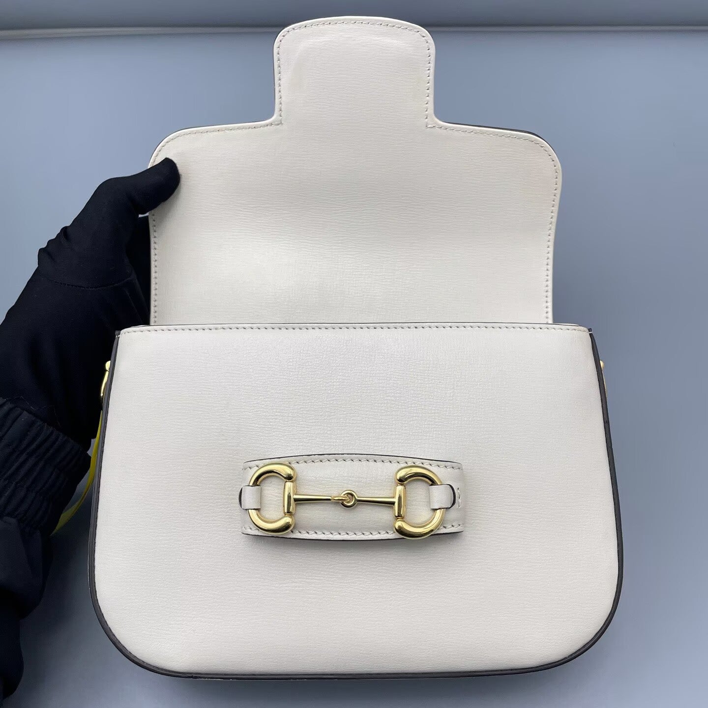 Gucci - 1955 Horsebit - Grained leather - White - (mini)