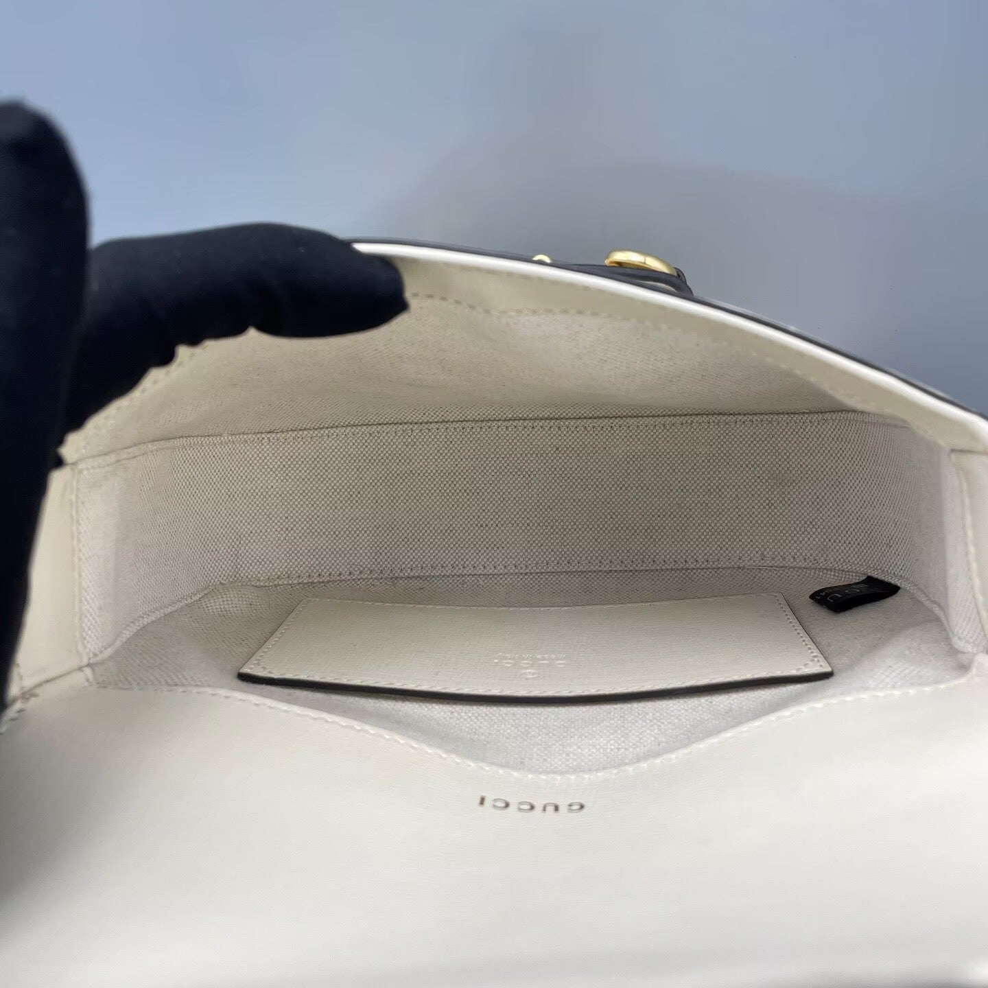 Gucci - 1955 Horsebit - Grained leather - White - (mini)