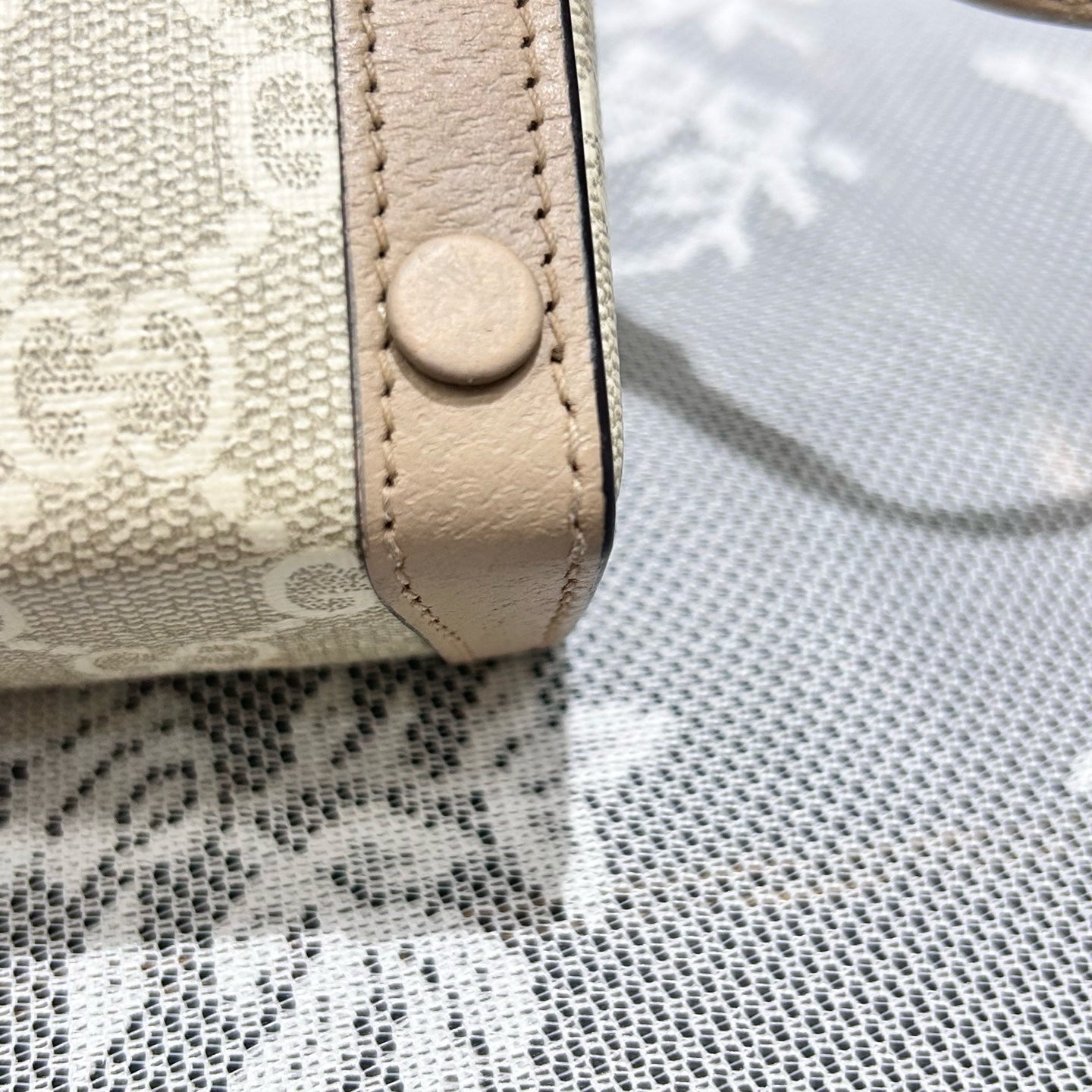 Gucci - 1955 Horsebit Horizontal Phone Bag - GG Supreme canvas with leather trim - Beige - (mini)