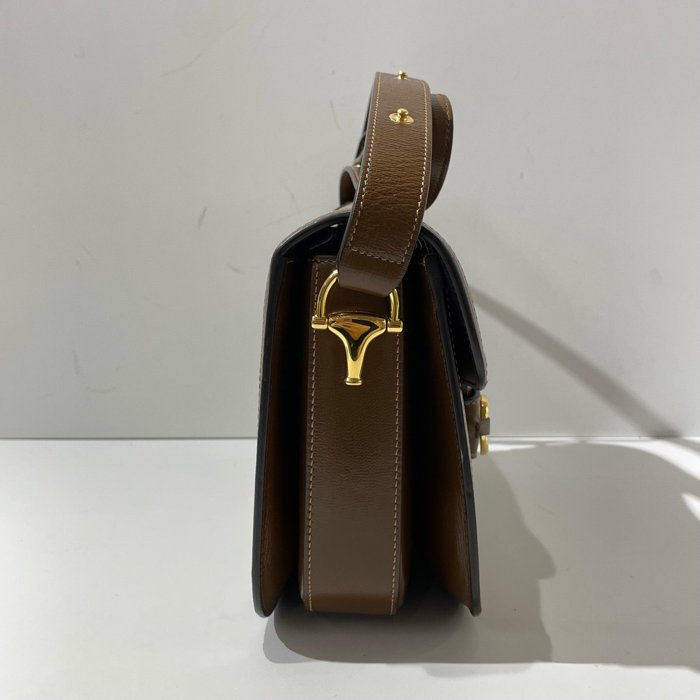 Gucci - 1955 Horsebit - Leather - Beige - (small)