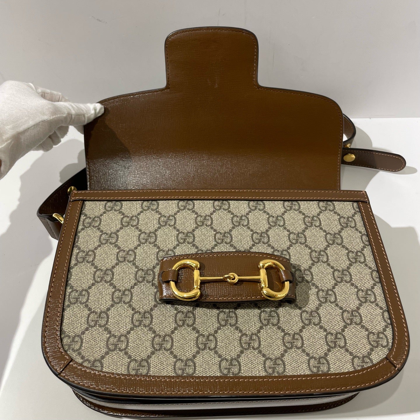 Gucci - 1955 Horsebit - Leather - Beige - (small)