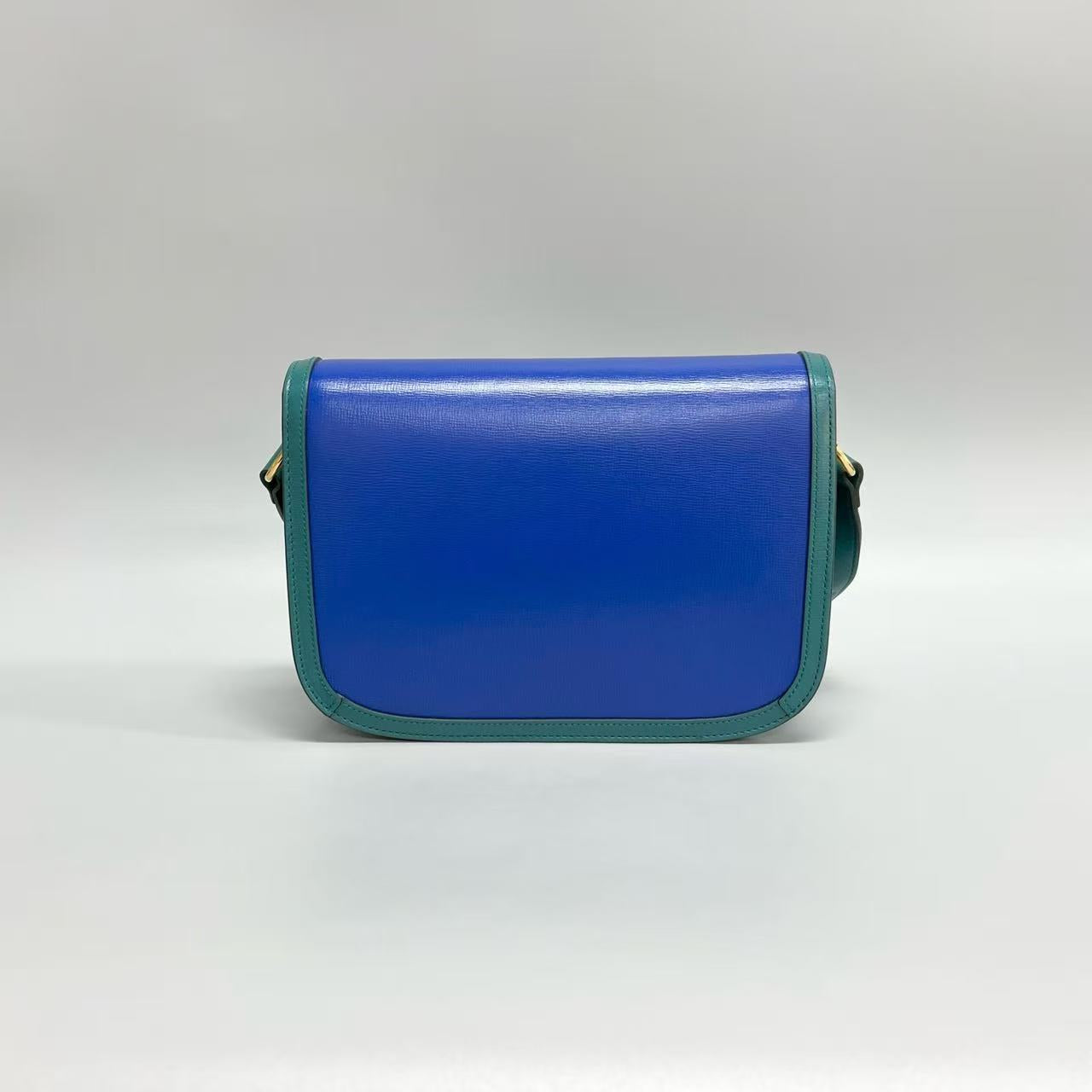 Gucci - 1955 Horsebit - Leather - Blue, Green - (Medium)