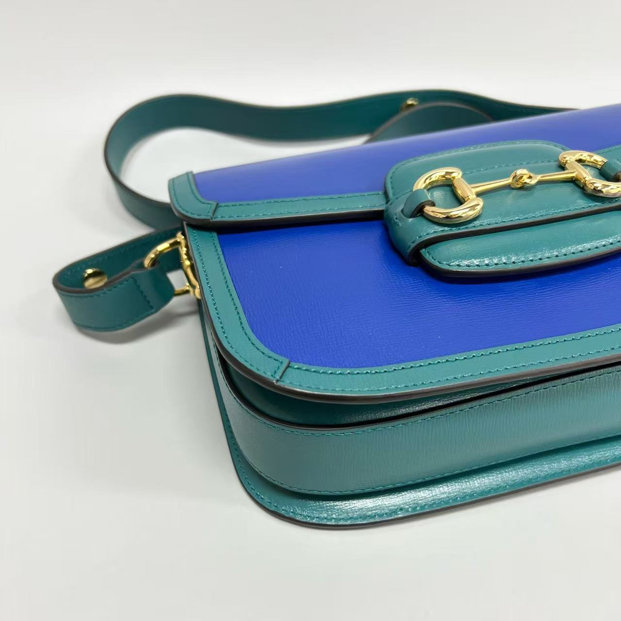 Gucci - 1955 Horsebit - Leather - Blue, Green - (Medium)