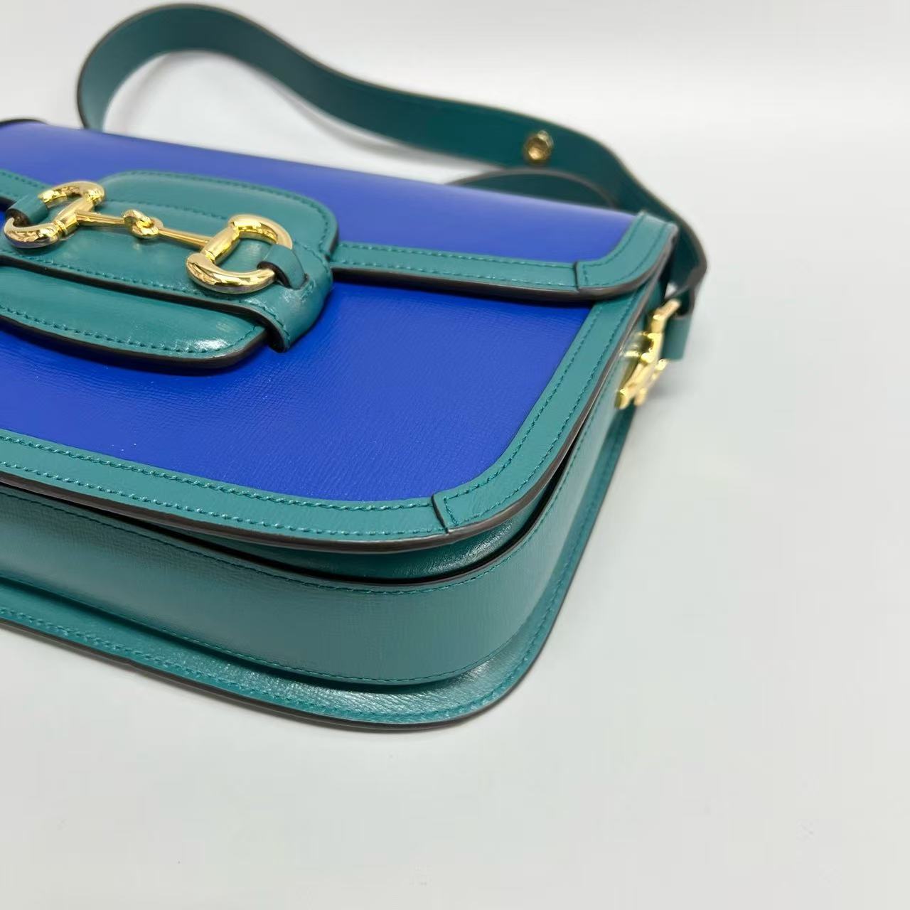 Gucci - 1955 Horsebit - Leather - Blue, Green - (Medium)