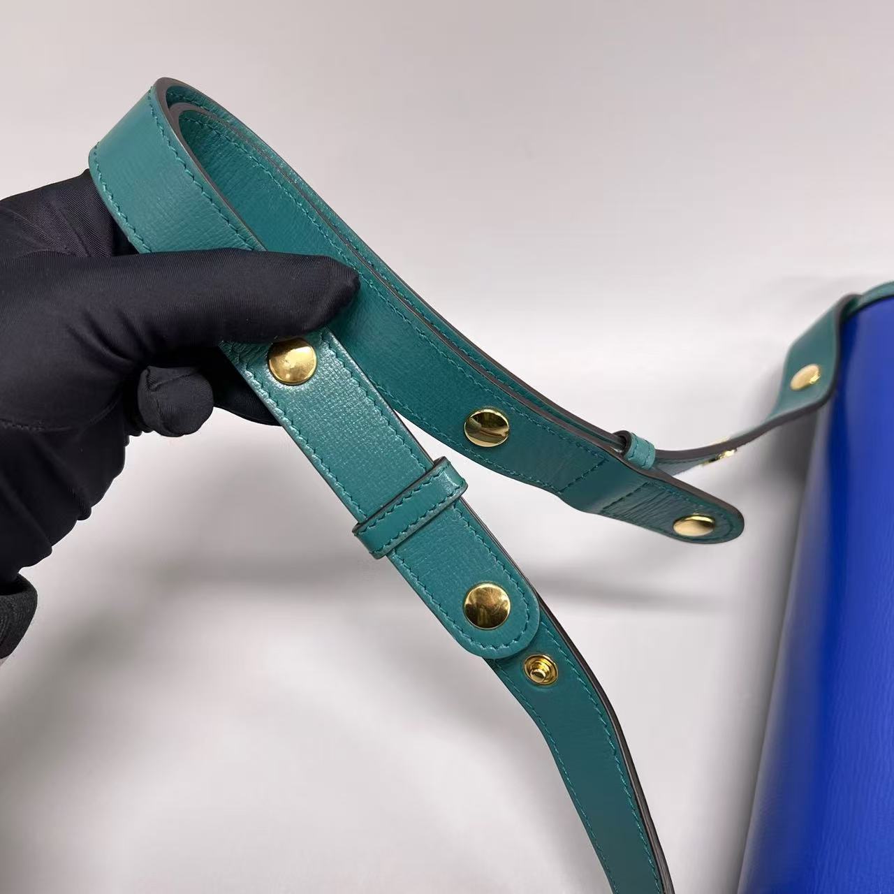 Gucci - 1955 Horsebit - Leather - Blue, Green - (Medium)