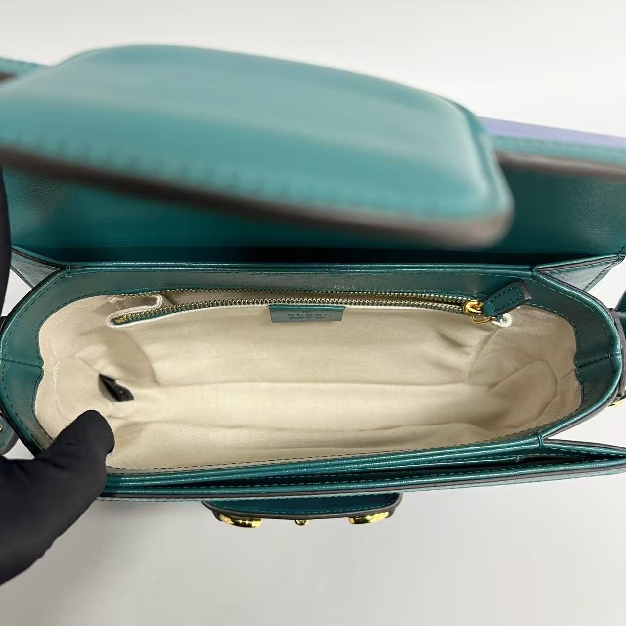 Gucci - 1955 Horsebit - Leather - Blue, Green - (Medium)
