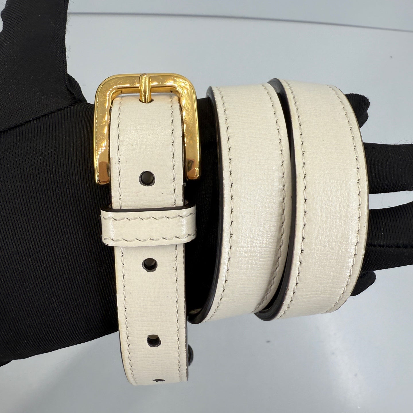 Gucci - 1955 Horsebit - Leather - White - (small)