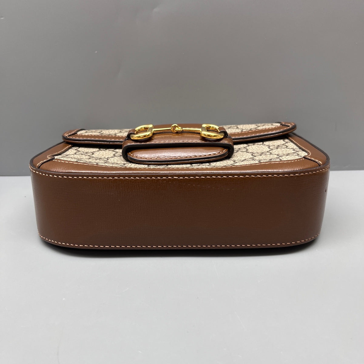 Gucci - 1955 Horsebit Mini Bag - Cloth - Brown - (mini)