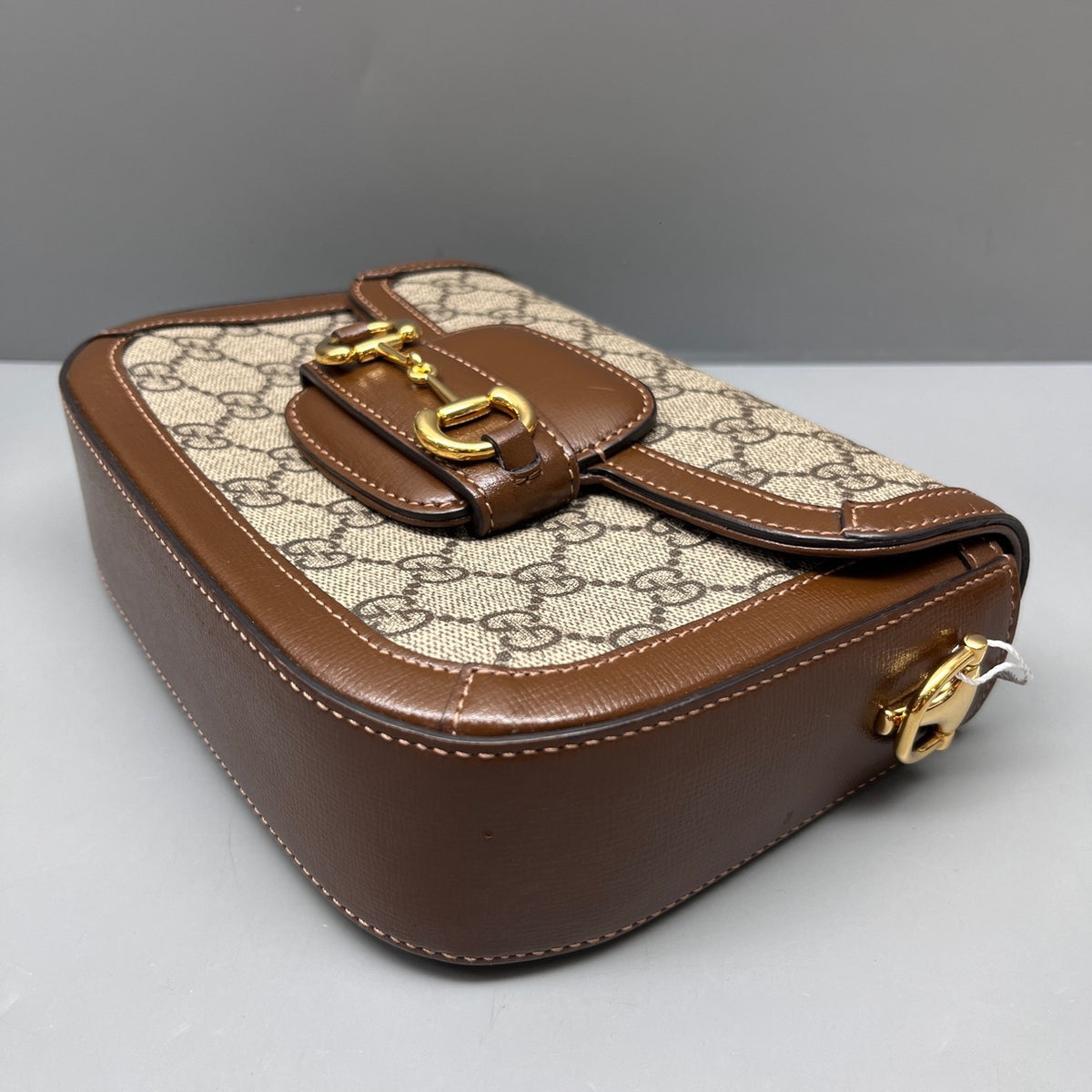 Gucci - 1955 Horsebit Mini Bag - Cloth - Brown - (mini)