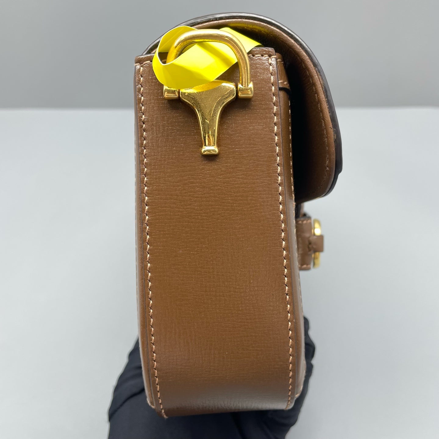 Gucci - 1955 Horsebit Mini Bag - GG Supreme canvas with leather trim - Caramel with brown GG Supreme canvas - (mini)