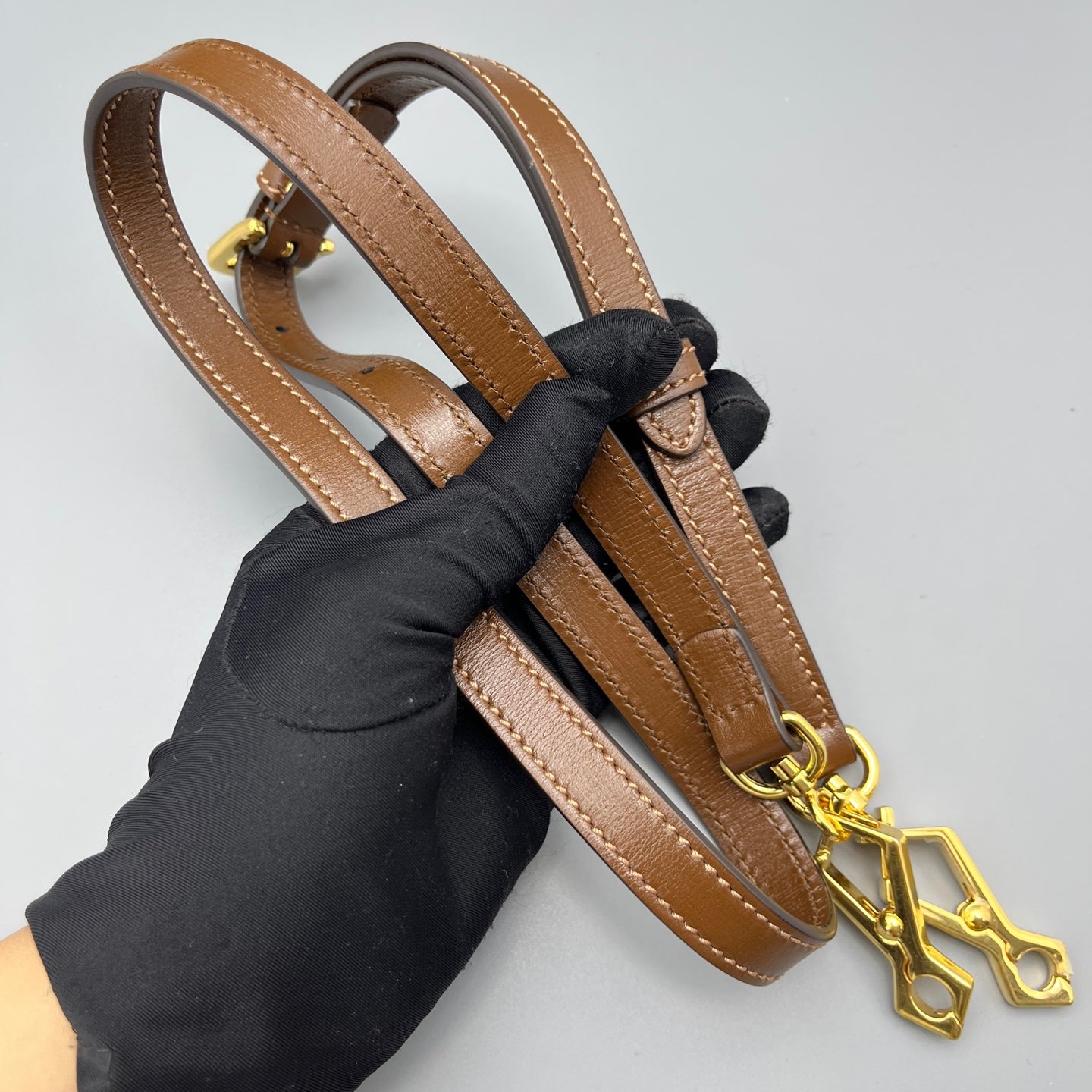 Gucci - 1955 Horsebit Mini Top Handle Bag - GG Supreme canvas with leather trim - Brown - (mini)